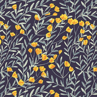 Field of Yellow Flowers Removable Wallpaper