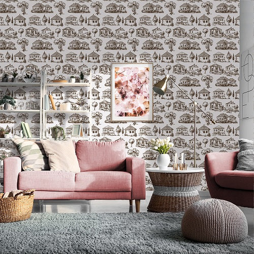 Houses Removable Wallpaper