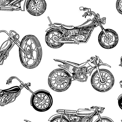 Motorbikes Removable Wallpaper
