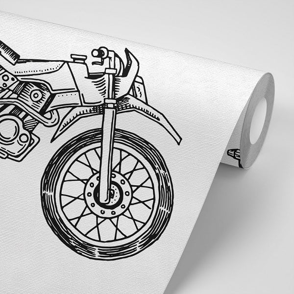 Motorbikes Removable Wallpaper