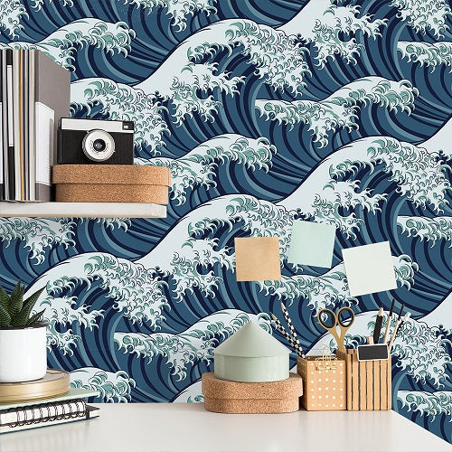 Ocean Waves Removable Wallpaper