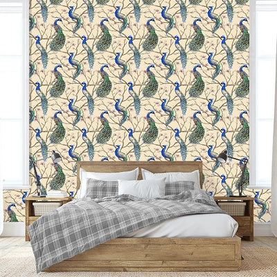 Peacocks Removable Wallpaper
