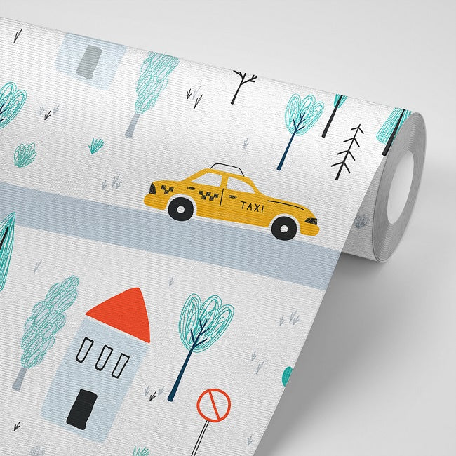 Road Map Removable Wallpaper