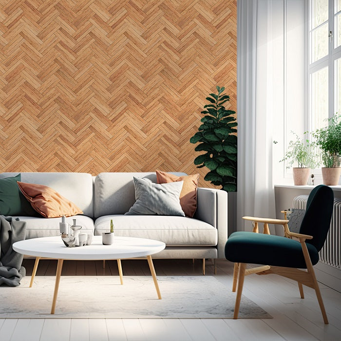 Timber paneling wallpaper 