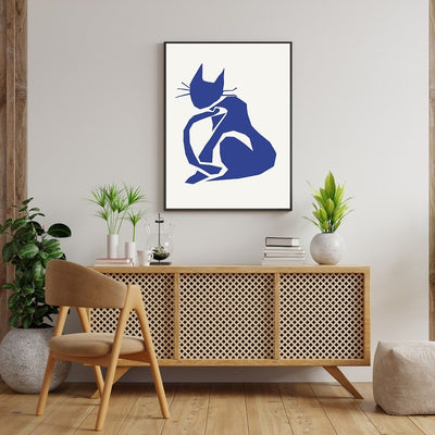 Blue Cat poster print
