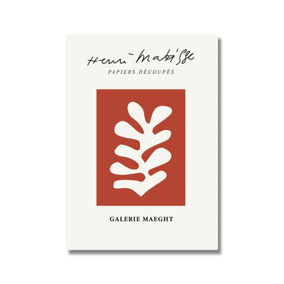 Matisse red background cut out poster