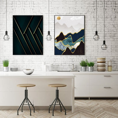 Modern Abstract Gallery Wall