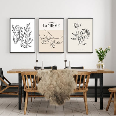 Bohemian poster print collection