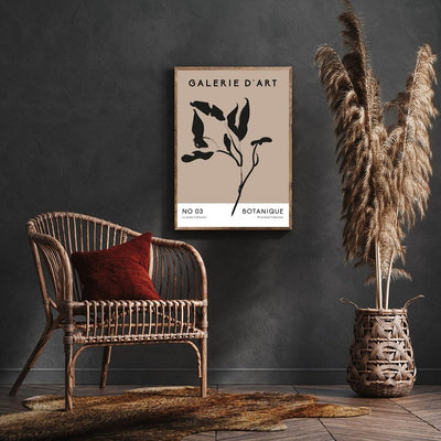 Twig and leaves poster print
