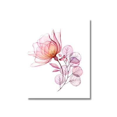 Pink Watercolour Flower Poster