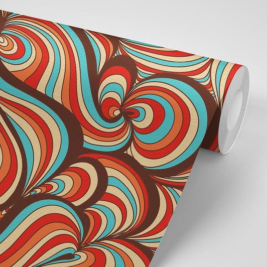 Groovy Baby! Psychedelic Removable Wallpaper Roll