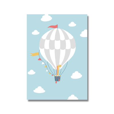 Hot air balloon poster