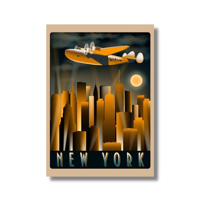 New York Art Deco Poster
