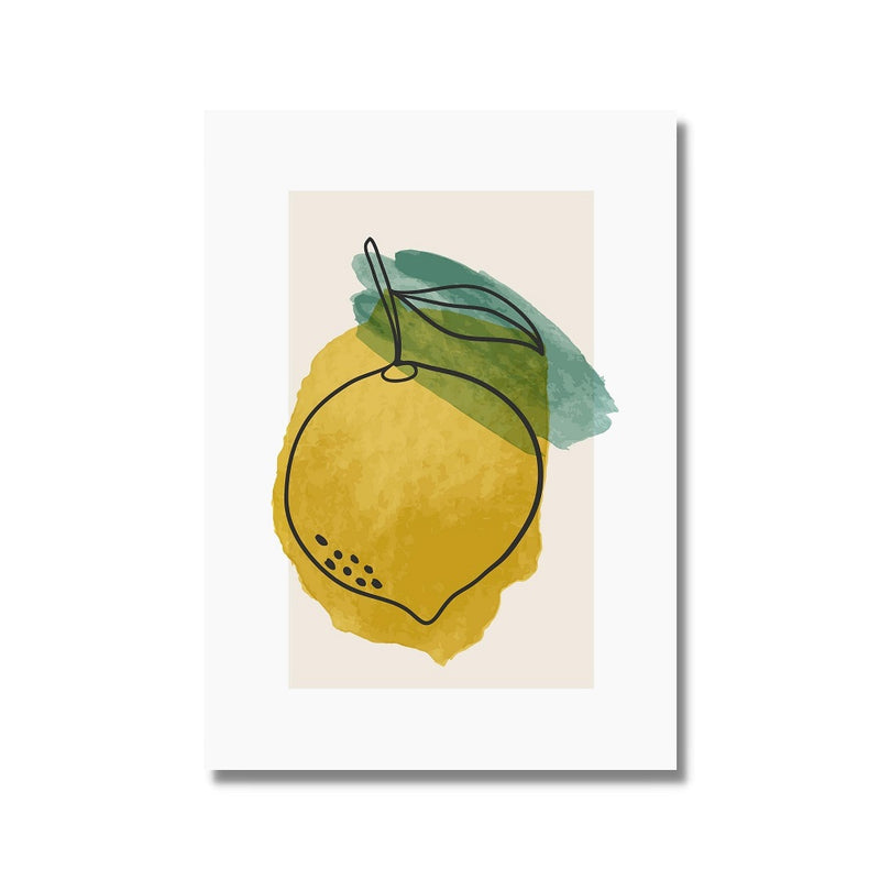 Orchard Pickings Lemon Poster Print