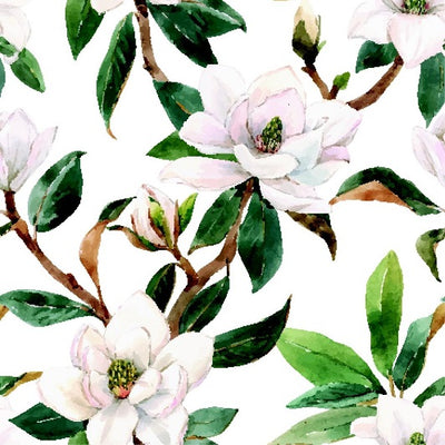 Painted Camellias Removable Wallpaper Swatch