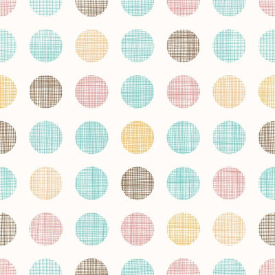 Pastle Spots Hand-drawn Removable Wallpaper Swatch