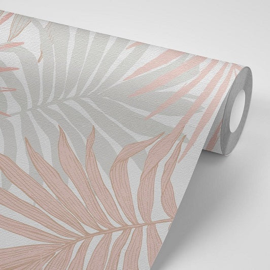 Pink Palms Removable Wallpaper Roll