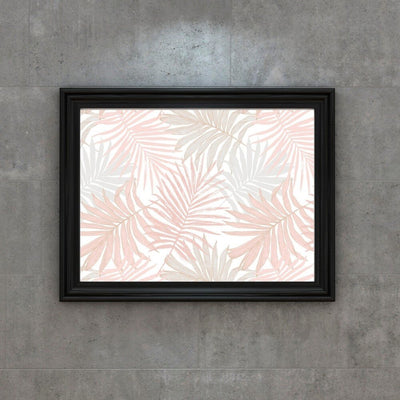 Pink Palm Fronds Poster Print