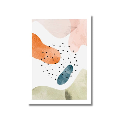 Pastels abstract poster