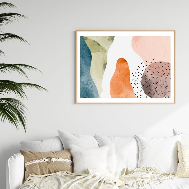 Pretty in Pastel Poster Print in Living Room