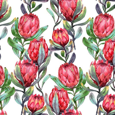 Protea Pattern Removable Wallpaper Swatch