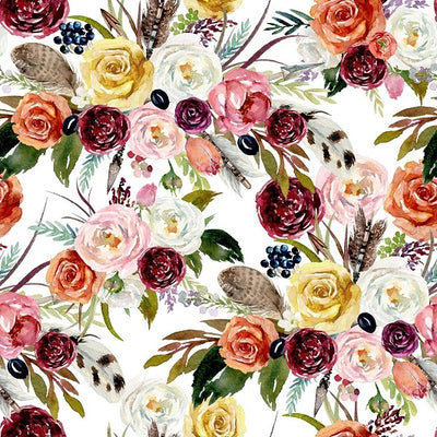    Rose Pattern Removable Wallpaper Swatch