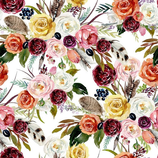    Rose Pattern Removable Wallpaper Swatch