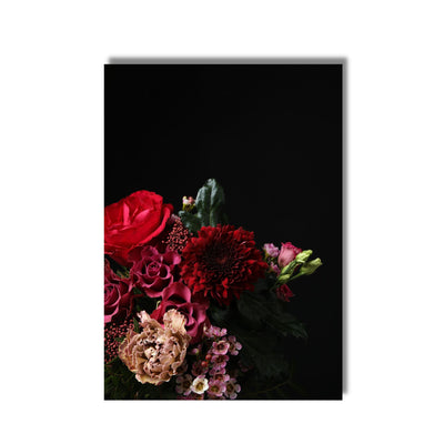 red flowers poster print