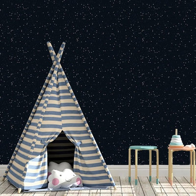 Starry Night Removable Wallpaper for Children's Room
