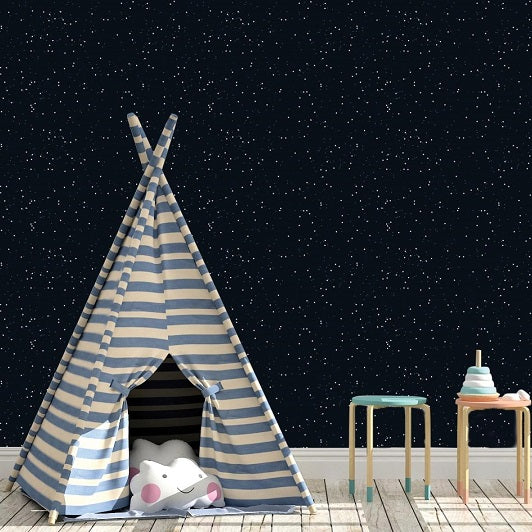 Starry Night Removable Wallpaper for Children&
