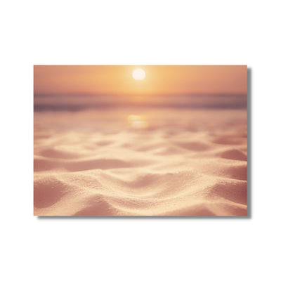 Sand and beach sunset poster print