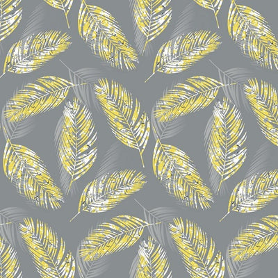 Yellow Feather Removable Wallpaper Swatch