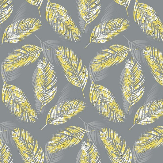 Yellow Feather Removable Wallpaper Swatch